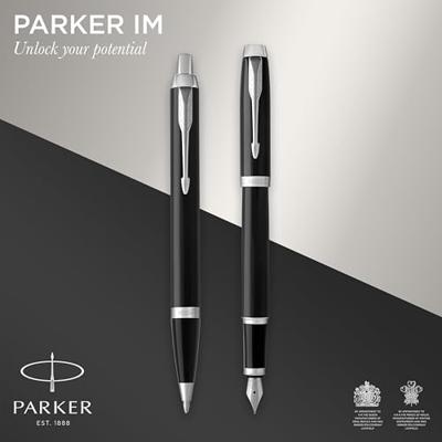 Parker IM vulpen en balpen, duoset, giftbox en etui, zwart