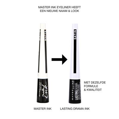 Maybelline Lasting Master Drama Liquid Ink - 01 Satin Black - Liquid Dip-In Eyeliner - 5 ml (voorheen Master Ink) Maybelline Lasting Master Drama Liquid Ink - 01 Satin Black - Liquid Dip-In Eyeliner - 5 ml (voorheen Master Ink)