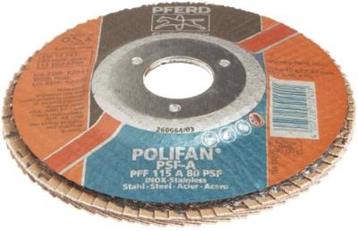 PFERD TOOLS 67648115 PFF 115 A 80 PSF STEELOX Lamellenschijf Diameter 115 mm Boordiameter 22.23 mm RVS, Staal 10 stuk(s) PFERD TOOLS 67648115 PFF 115 A 80 PSF STEELOX Lamellenschijf Diameter 115 mm Boordiameter 22.23 mm RVS, Staal 10 stuk(s)