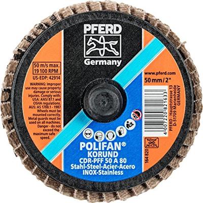 PFERD TOOLS 47202090 CDR PFF 50 A 80 Lamellenschijf Diameter 50 mm Brons, Titanium, Titaniumlegering, Koper, Messing, RVS, Grijs/grauw sferoïdisch gietijzer, PFERD TOOLS 47202090 CDR PFF 50 A 80 Lamellenschijf Diameter 50 mm Brons, Titanium, Titaniumlegering, Koper, Messing, RVS, Grijs/grauw sferoïdisch gietijzer,