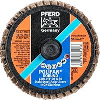 PFERD TOOLS 47202090 CDR PFF 50 A 80 Lamellenschijf Diameter 50 mm Brons, Titanium, Titaniumlegering, Koper, Messing, RVS, Grijs/grauw sferoïdisch gietijzer, - thumbnail