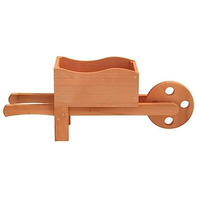 VidaXL Plantenbakken kruiwagen 2 st 47x15x19 cm massief vurenhout