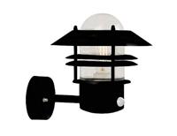 Buitenlamp zwart voordeur Nordlux &apos;Blokhus&apos; sensor zwart modern 250mm - thumbnail