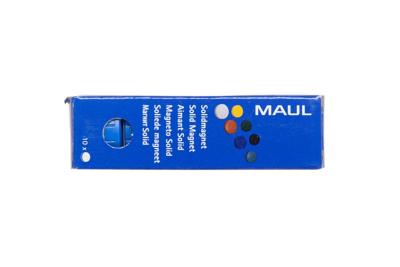 MAUL magneet Solid, 24 mm, trekkracht 600 gr, doos van 10 stuks, blauw MAUL magneet Solid, 24 mm, trekkracht 600 gr, doos van 10 stuks, blauw
