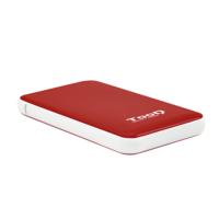 Externe Doos TooQ TQE-2528R 2,5" SATA USB 3.1 Rood - thumbnail