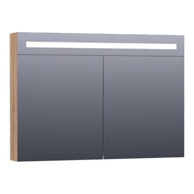 Brauer Promise Deluxe Spiegelkast - 100 cm - met Directe Verlichting - 2 Dubbelzijdige Spiegeldeuren - Chateau