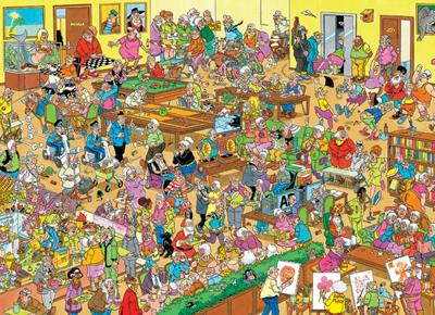 Jan van Haasteren - Het Bejaardentehuis Puzzel 1000 Stukjes - thumbnail