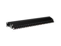 ACT PP1020 Patchpaneel 24-Poorts Shielded CAT6A met Cover CAT6A - thumbnail