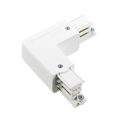 Nordic Hoekstuk vast 90gr. tbv. rail wit links 5050030