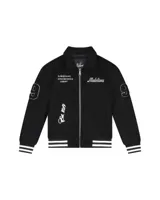 Malelions Famous Varsity Kids Jacket Zwart - Maat 140 - Kleur: Zwart | Soccerfanshop - thumbnail