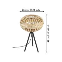 Eglo Rotan tafellampAmsfield 1 - 43865 - thumbnail