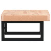 Badkamer wandschap staal en massief beukenhout - thumbnail