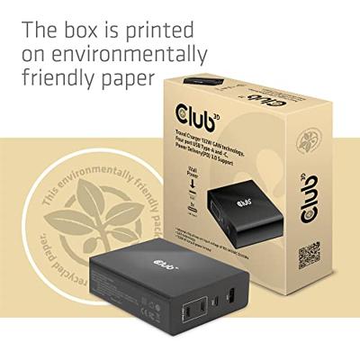 Club 3D Travel Charger 132W GAN technology oplader - thumbnail