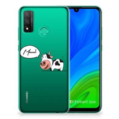 Huawei P Smart 2020 Telefoonhoesje met Naam Cow Huawei P Smart 2020 Telefoonhoesje met Naam Cow