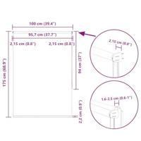 Rolgordijn verduisterend 100x175cm stofbreedte 95,7cm polyester - thumbnail