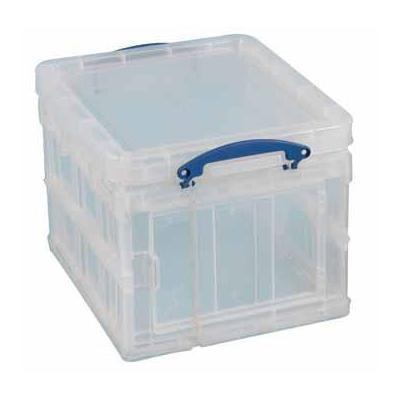 Really Useful Box opbergdoos 35 liter opvouwbaar, transparant Really Useful Box opbergdoos 35 liter opvouwbaar, transparant
