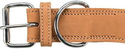 Trixie halsband hond rustic vetleer heartbeat bruin