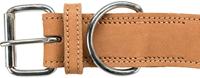 Trixie halsband hond rustic vetleer heartbeat bruin - thumbnail