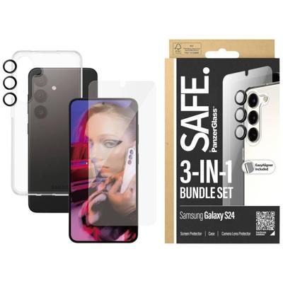 SAFE. by PanzerGlass® Samsung Galaxy S24 3-in-1 Pack - Ultieme Bescherming Houdt Je Telefoon Veilig tegen Vallen, Schokken, Krassen