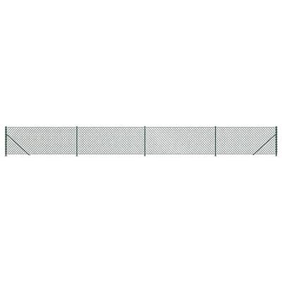 VidaXL Gaashek met flens 0,8x10 m groen