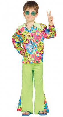 Hippie jongen flower power
