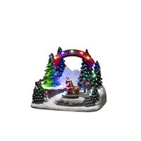 Konstsmide 4244-000 Kerstman met kind Meerkleurig LED Bont Schakelaar, Muziek - thumbnail