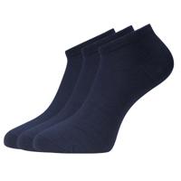 3-paar sneaker sokken DANI - Unisex - Bamboe enkelsokken voor dames en heren - 46 - Blauw - 46 - thumbnail