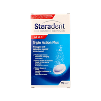 Steradent Triple Action Plus Bruistabletten 90st - thumbnail