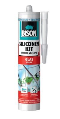 Siliconenkit Glas Transparant Koker 300 ml Bison - Bison Siliconenkit Glas Transparant Koker 300 ml Bison - Bison