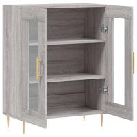 Dressoir 69,5x34x90 cm bewerkt hout grijs sonoma eikenkleurig - thumbnail