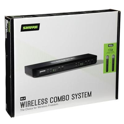 Shure BLX288E/PG58-M17 (662-686 MHz) dual handheld draadloos
