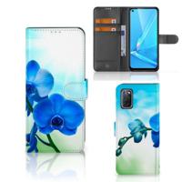 OPPO A72 | OPPO A52 Hoesje Orchidee Blauw - Cadeau voor je Moeder - thumbnail