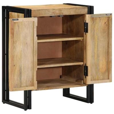 Schoenenkast met plank Bruin 56 x 35 x 70 cm Massief mangohout
