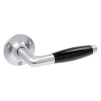 De Oude Deurklink Deurklink Klassiek geveerd mat nikkel ronde rozetten - thumbnail