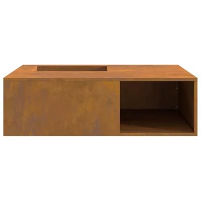 VidaXL Vuurkorf bruin 100 x 100 x 30 cm cortenstaal