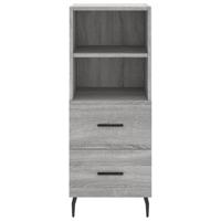 Dressoir 34,5x34x90 cm bewerkt hout grijs sonoma eikenkleurig - thumbnail
