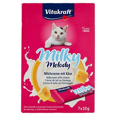 Vitakraft Milky Melody melkcrème met kaas kattensnack (7 x 10 g) 1 verpakking