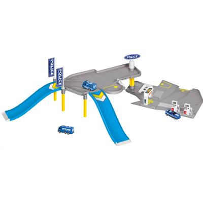 Free and Easy politiegarage incl. 5 voertuigen blau