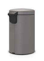 Brabantia pedaalemmer Newlcon 12 liter mineral concrete grey - thumbnail
