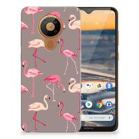 Nokia 5.3 | TPU Hoesje | Flamingo - thumbnail