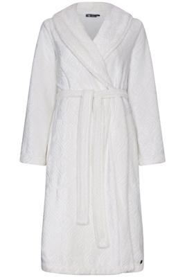 Duurzame fleece badjas wit