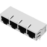 encitech RJJS-88-442-E9H-002 RJ45-connector 3259-0010-06 Bus, inbouw horizontaal Aantal polen (sensoren) 8P8C Metaal 1 stuk(s) - thumbnail