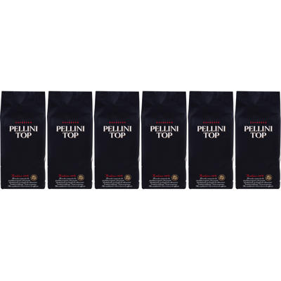 Pellini TOP 100% Arabica - koffiebonen - 6 x 1 kilo Pellini TOP 100% Arabica - koffiebonen - 6 x 1 kilo