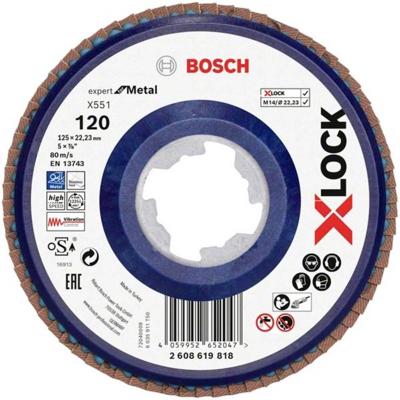 Bosch Accessories 2608619818 X551 Lamellenschijf Diameter 125 mm Boordiameter 22.23 mm 1 stuk(s) Bosch Accessories 2608619818 X551 Lamellenschijf Diameter 125 mm Boordiameter 22.23 mm 1 stuk(s)