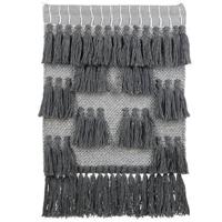 Beliani - JIWA - Wandhanger - Grijs - Katoen - thumbnail