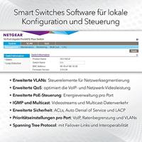 NETGEAR GS724TP Managed L2/L3/L4 Gigabit Ethernet (10/100/1000) Power over Ethernet (PoE) 1U Zwart, Grijs - thumbnail