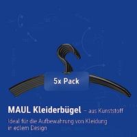 Kledinghanger maul acryl 460x190mm zwart 5 stuks - thumbnail