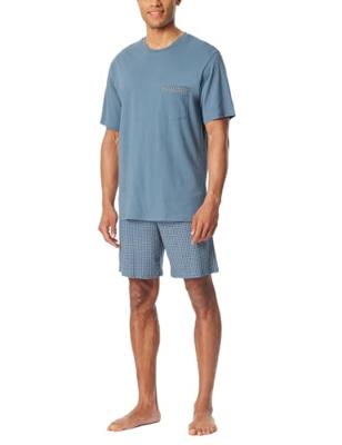 Schiesser Schiesser Pyjama Short graphite 180261 58/3XL