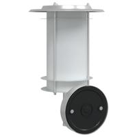 Buitenwandlampen 2 st roestvrij staal zilverkleurig - thumbnail