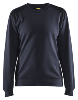 Blåkläder Sweatshirt bicolour Dames 34081158 | Donker marineblauw/Zwart | Maat XS - 7330509814550 - thumbnail